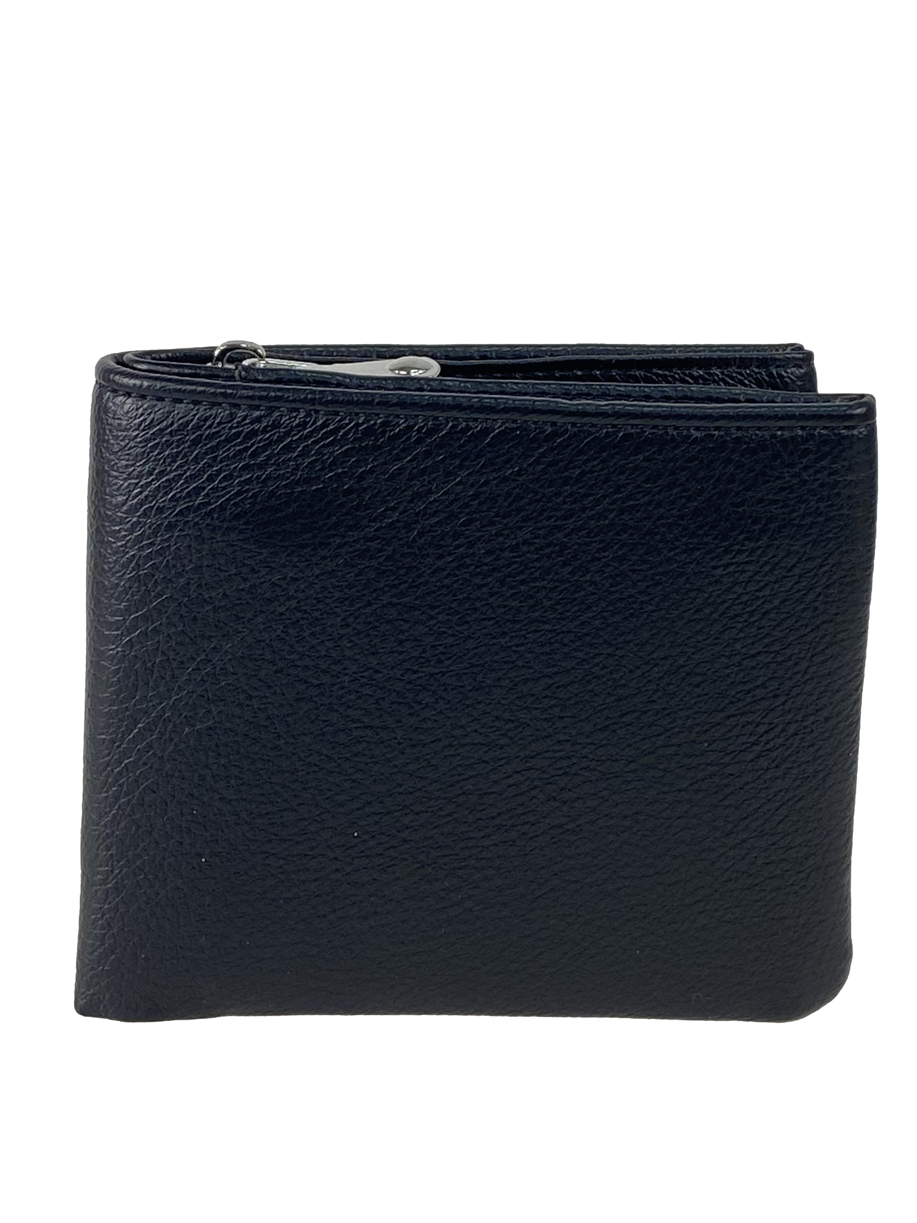 На фото 1 - Небольшой женский кошелёк из мягкой искусственной кожи, цвет черный