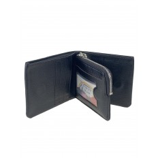 На фото 2 - Небольшой женский кошелёк из мягкой искусственной кожи, цвет черный