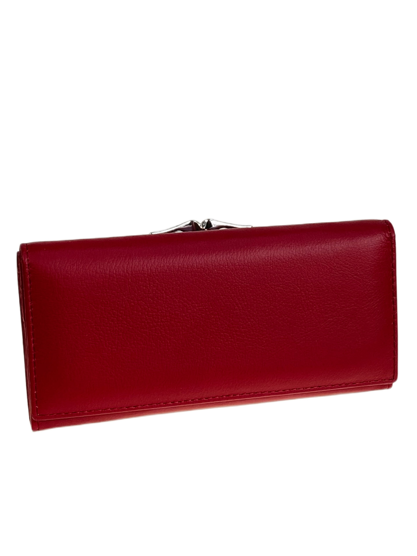 На фото 1 -  Женское портмоне из натуральной кожи, цвет бордовый