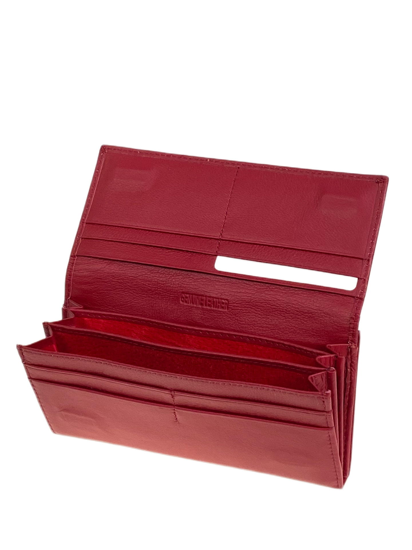 На фото 2 -  Женское портмоне из натуральной кожи, цвет бордовый