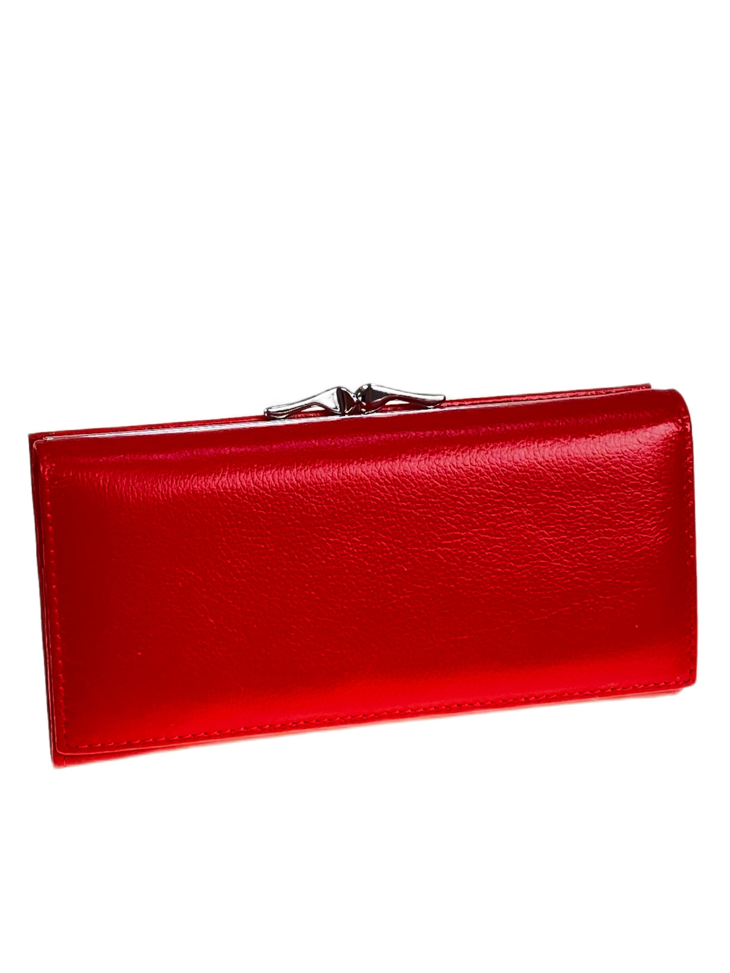 На фото 1 -  Женское портмоне из натуральной кожи, цвет красный