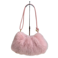 На фото 2 - Женская сумка из искусственного меха, цвет розовый На фото 2 - Женская сумка из искусственного меха, цвет розовый
