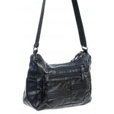 На фото 3 -  Женская классическая сумка из искусственной кожи, цвет черный 