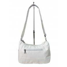 На фото 3 - Женская классическа сумка из искусственной кожи, цвет белый 