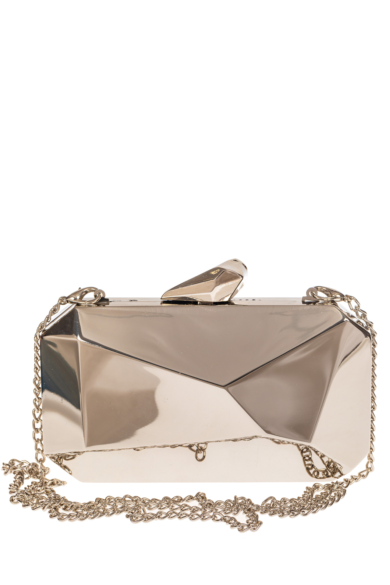 На фото 3 - Оригинальная вечерняя сумочка,  цвет серебро