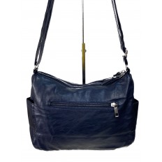 На фото 2 - Женская сумка из искусственной кожи цвет синий