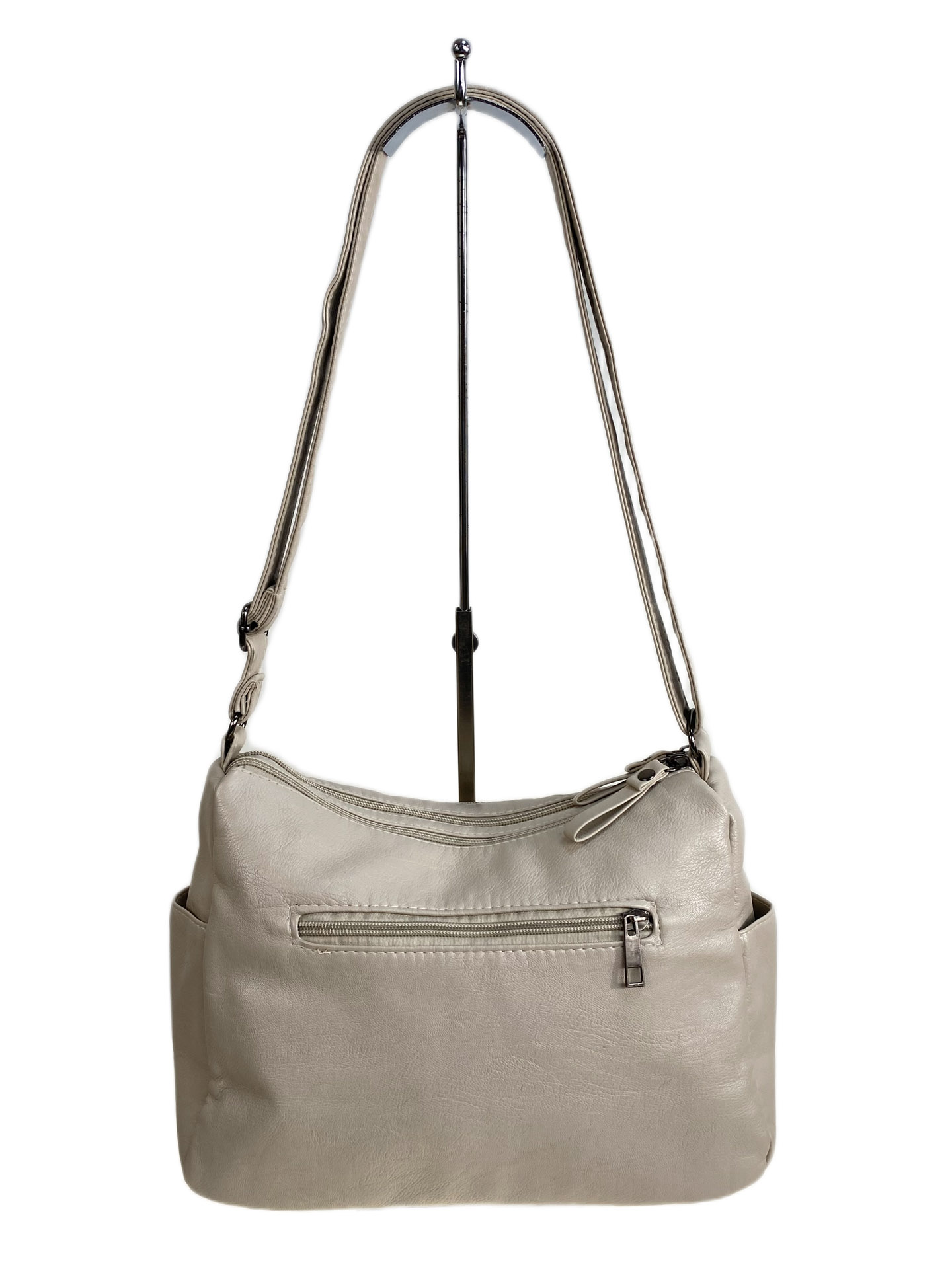 На фото 2 - Женская сумка из искусственной кожи, цвет молочный