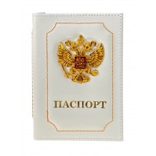 На фото 1 -  Обложка на паспорт из натуральной кожи, цвет белый