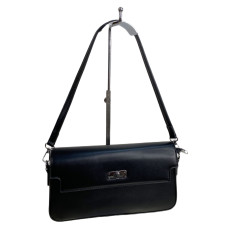 На фото 1 - Женская сумка из искусственной кожи, цвет черный На фото 1 - Женская сумка из искусственной кожи, цвет черный