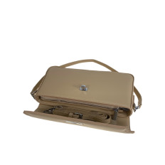 На фото 2 - Женская сумка из искусственной кожи, цвет светло коричневый