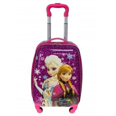 На фото 2 - Детский чемодан на 4-х колесах пластиковый , мультицвет