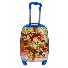 На фото 2 - Детский чемодан на 4-х колесах пластиковый , мультицвет 