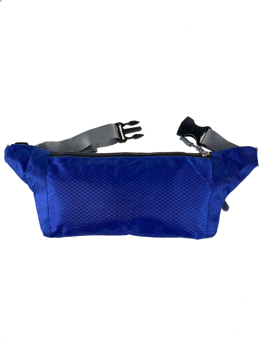 На фото 1 - Спортивная тканевая сумка на пояс, цвет синий