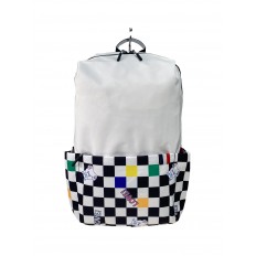 На фото 3 - Молодежный рюкзак из текстиля, мультицвет 