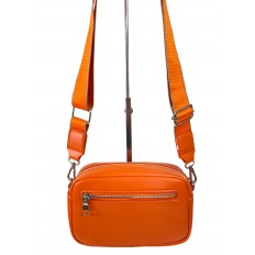 На фото 2 - Женская сумка из искусственной кожи, цвет оранжевый