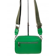 На фото 2 - Женская сумка из искусственной кожи, цвет зеленый