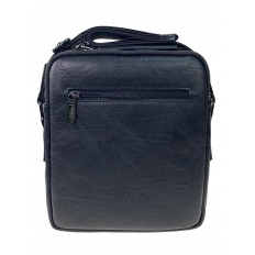 На фото 2 - Мужская сумка из искусственной кожи, цвет черный