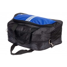На фото 4 - Дорожная сумка из ткани, цвет синий