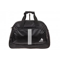 На фото 2 - Спортивная сумка из текстиля, цвет черный
