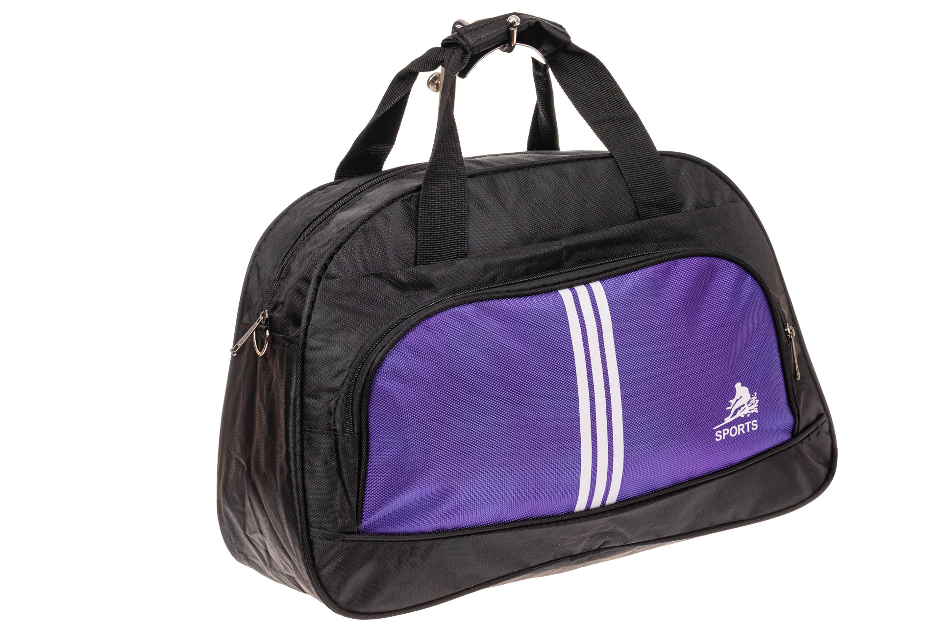 На фото 1 - Дорожная сумка из ткани, цвет фиолетовый