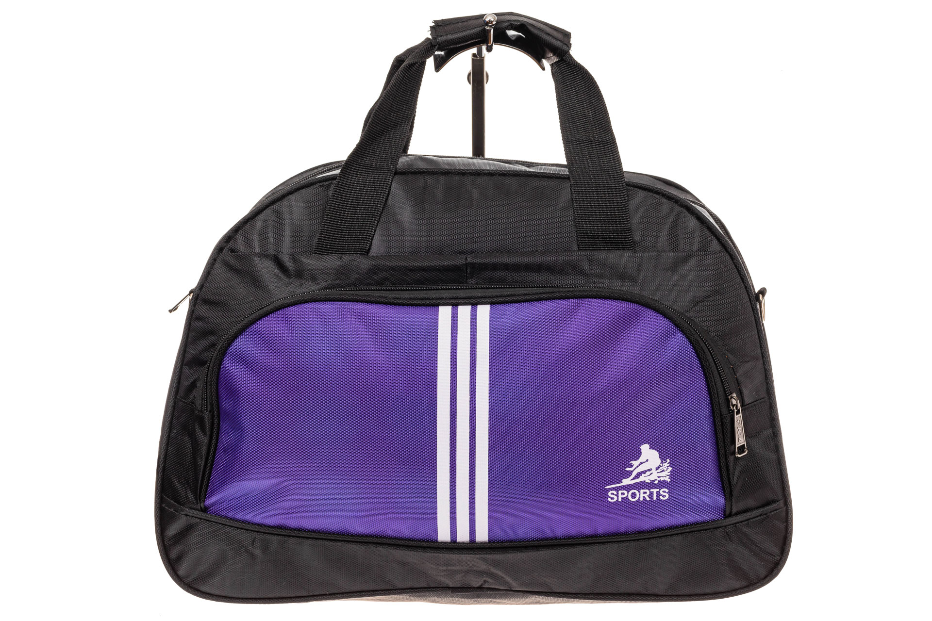 На фото 2 - Дорожная сумка из ткани, цвет фиолетовый