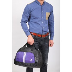 На фото 5 - Дорожная сумка из ткани, цвет фиолетовый