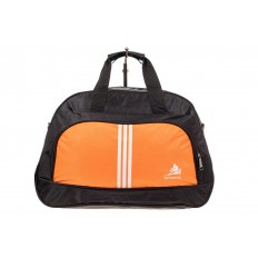 На фото 2 - Спортивная сумка из текстиля, цвет оранжевый