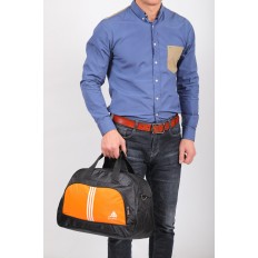 На фото 5 - Спортивная сумка из текстиля, цвет оранжевый
