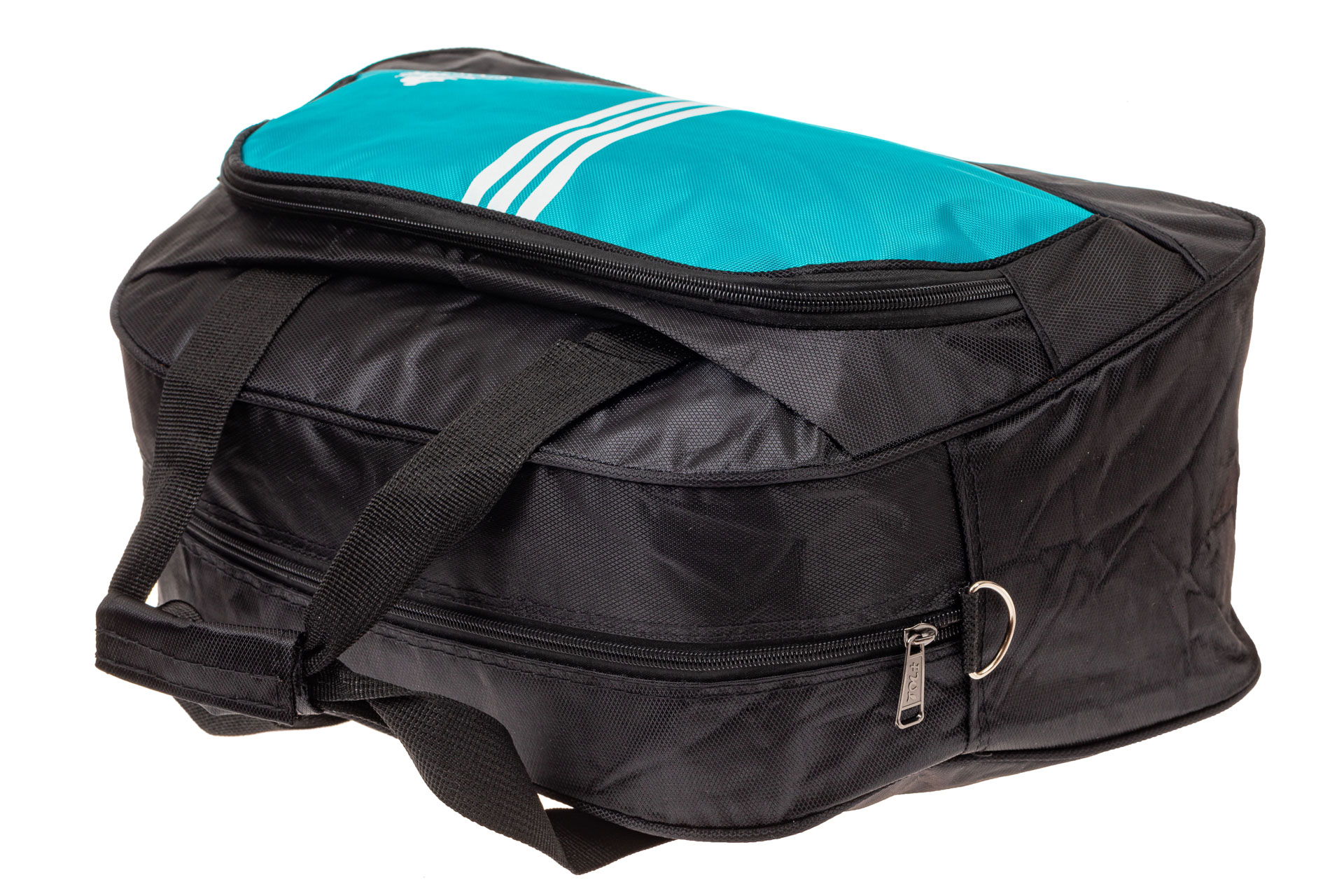 На фото 4 - Спортивная сумка из текстиля, цвет бирюза