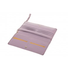 На фото 2 - Кожаный кошелек женский, цвет сирень