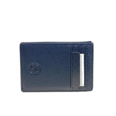 На фото 1 - Ключница из натуральной кожи, цвет черный