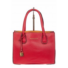 На фото 2 - Женская сумка из искусственной кожи, красная