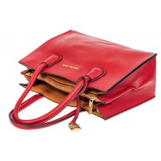 На фото 4 - Женская сумка из искусственной кожи, красная