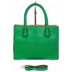 На фото 3 - Женская сумка из искусственной кожи, зеленая