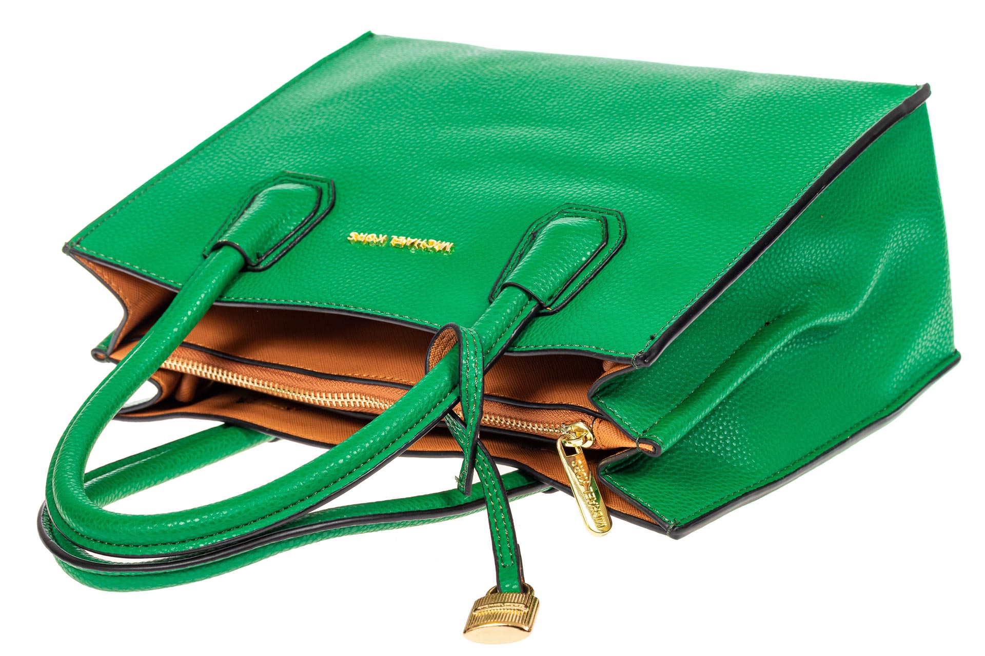 На фото 4 - Женская сумка из искусственной кожи, зеленая