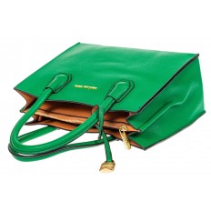 На фото 4 - Женская сумка из искусственной кожи, зеленая