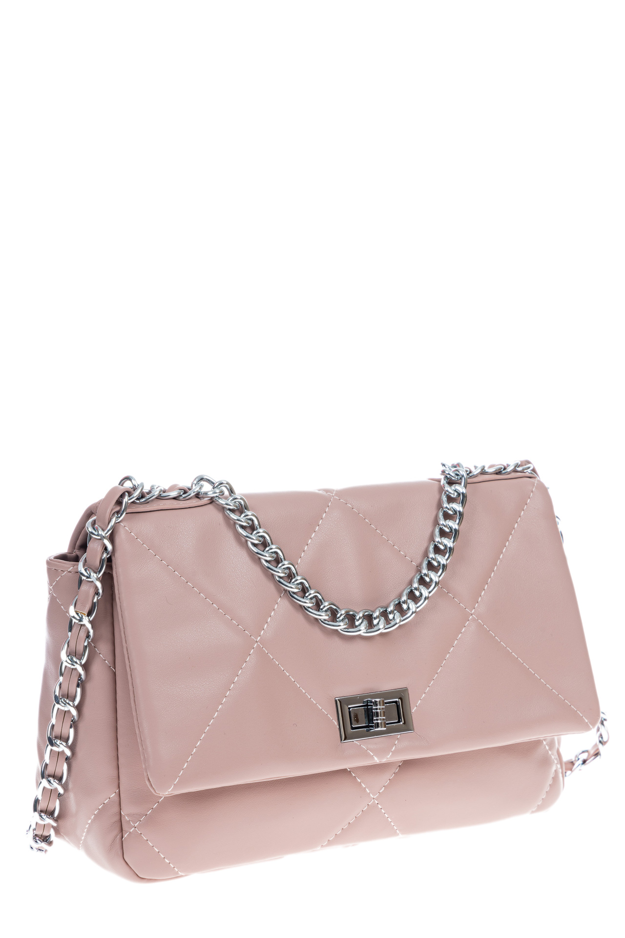 На фото 2 - Женская сумка кросс-боди из искусственной кожи, цвет розовый