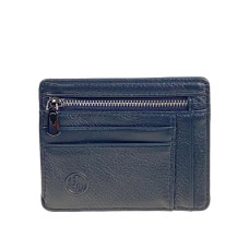 На фото 1 -  Картхолдер из натуральной кожи для пластиковых карт, цвет  черный