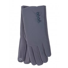 На фото 1 - Утепленные женские перчатки, цвет серый