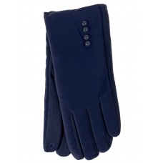 На фото 1 - Утепленные женские перчатки, цвет синий