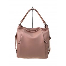 На фото 3 - Женская сумка шоппер из искусственной кожи, цвет пудра