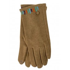 На фото 1 - Женские демисезонные кашемировые перчатки, цвет коричневый