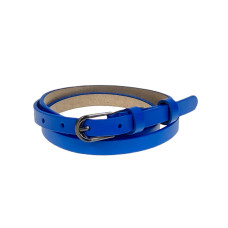 На фото 1 -  Ремень женский из натуральной кожи, цвет голубой