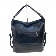 На фото 2 - Женская сумка из искусственной кожи, цвет черный