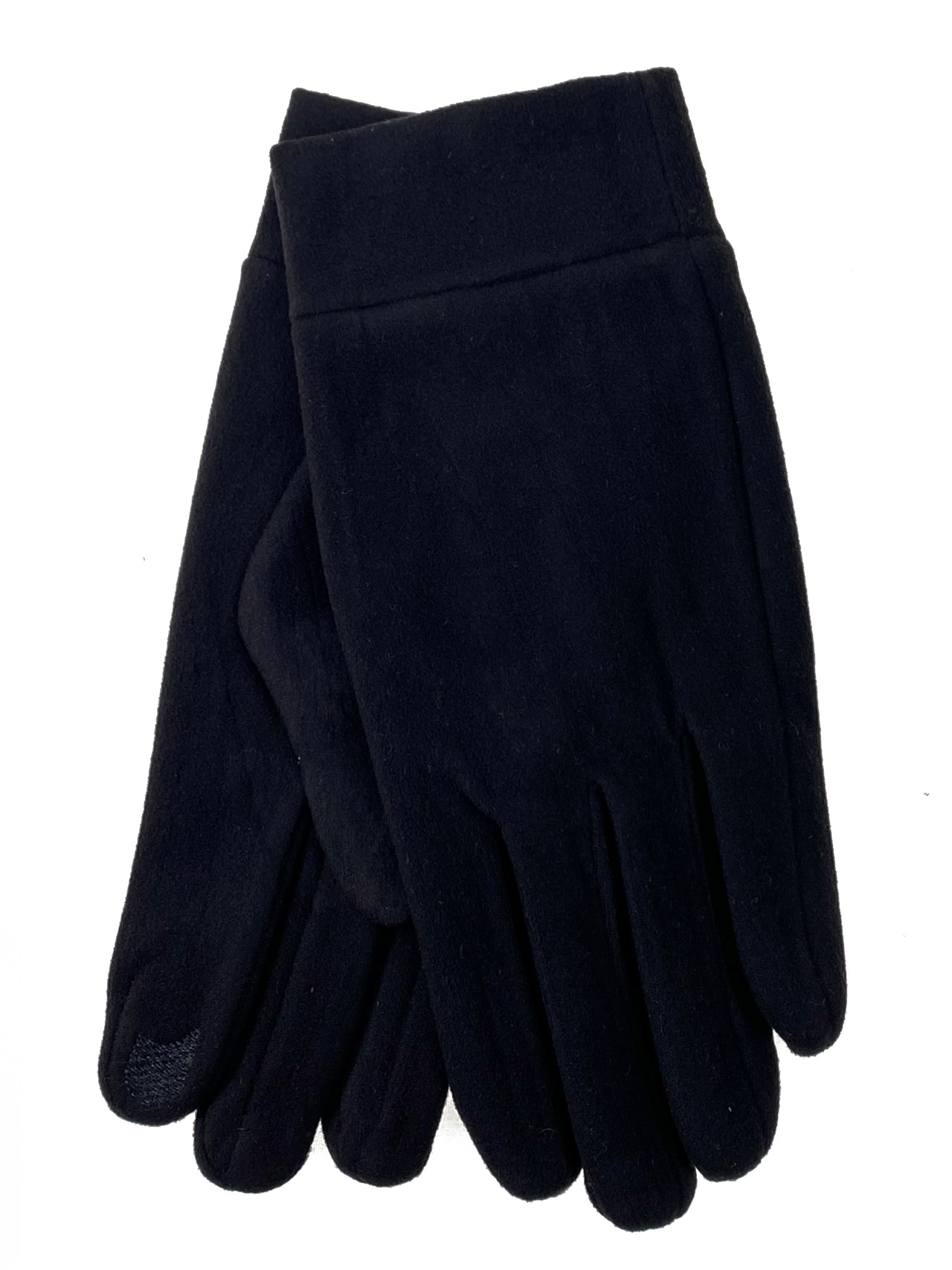 На фото 1 -  Перчатки мужские из велюра, цвет  черный