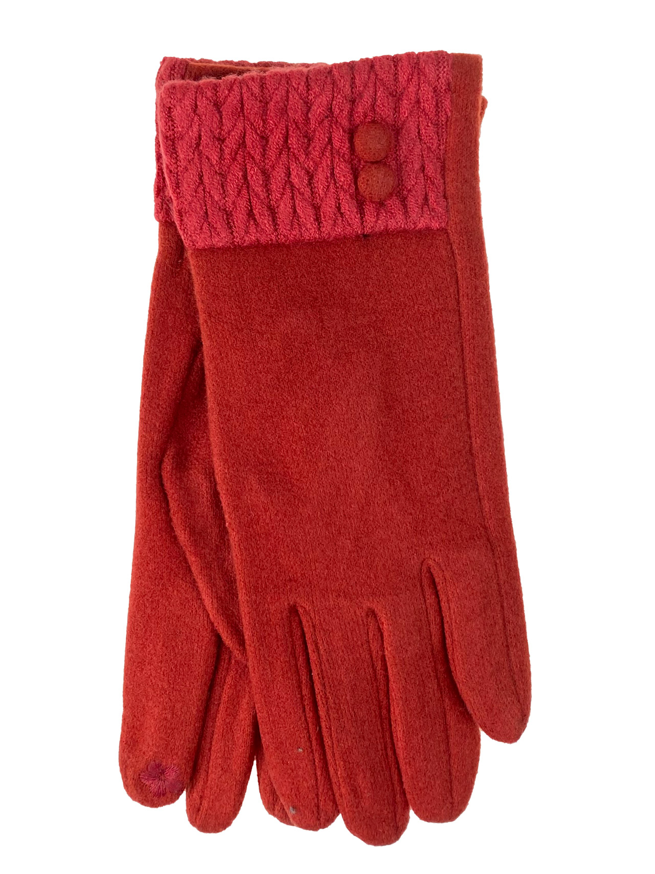 На фото 1 - Элегантные демисезонные перчатки из кашемира, цвет красный
