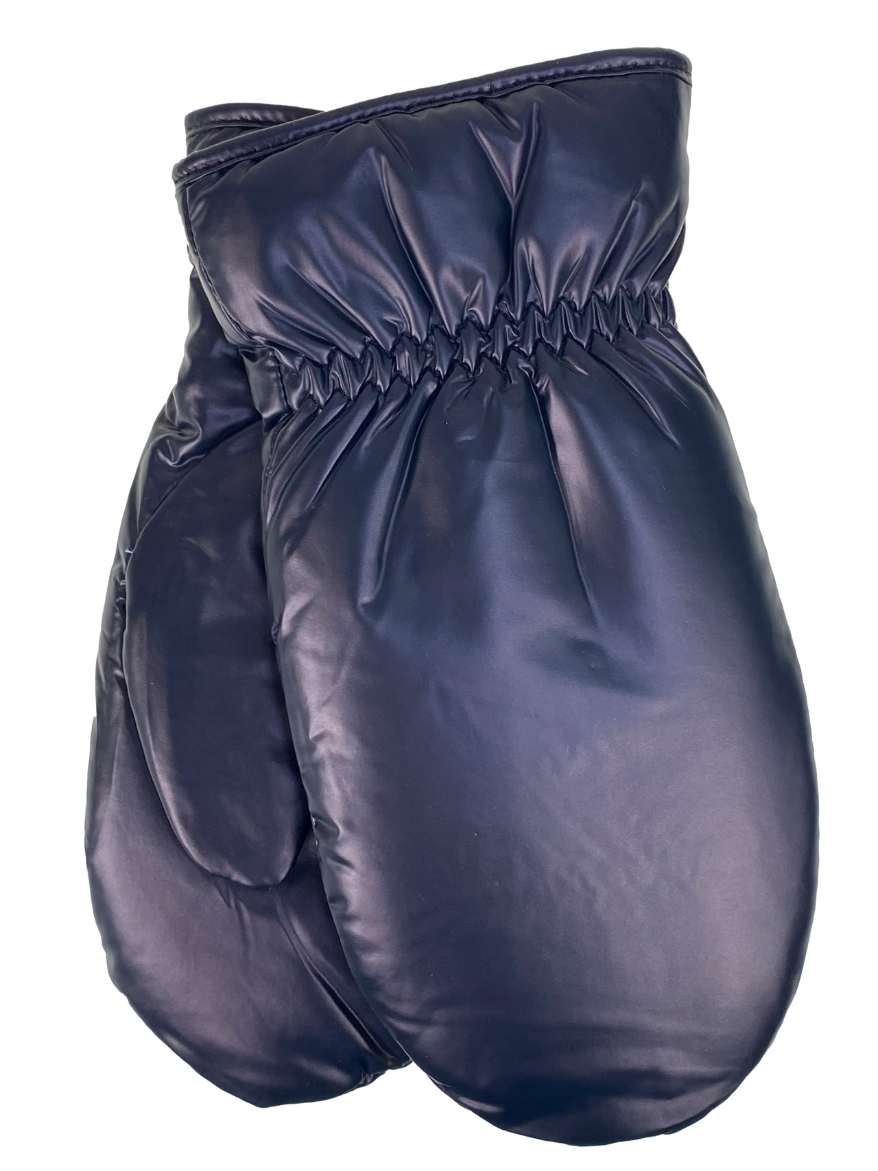 На фото 1 - Теплые женские варежки, цвет фиолетовый