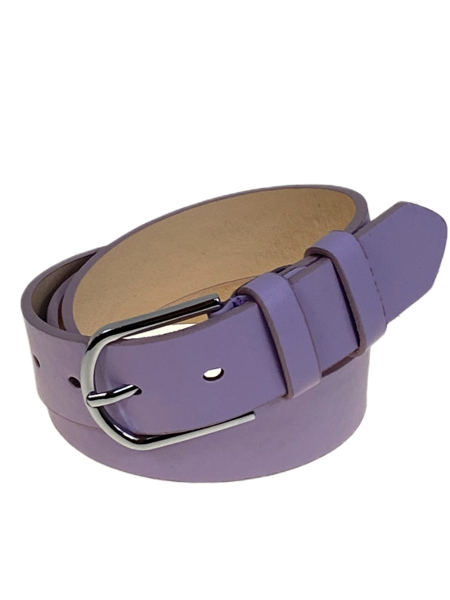 На фото 1 -  Ремень женский из искусственной кожи, цвет сиреневый