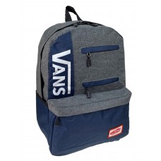 На фото 1 - Мужской  рюкзак из текстиля ,цвет серый с синим 