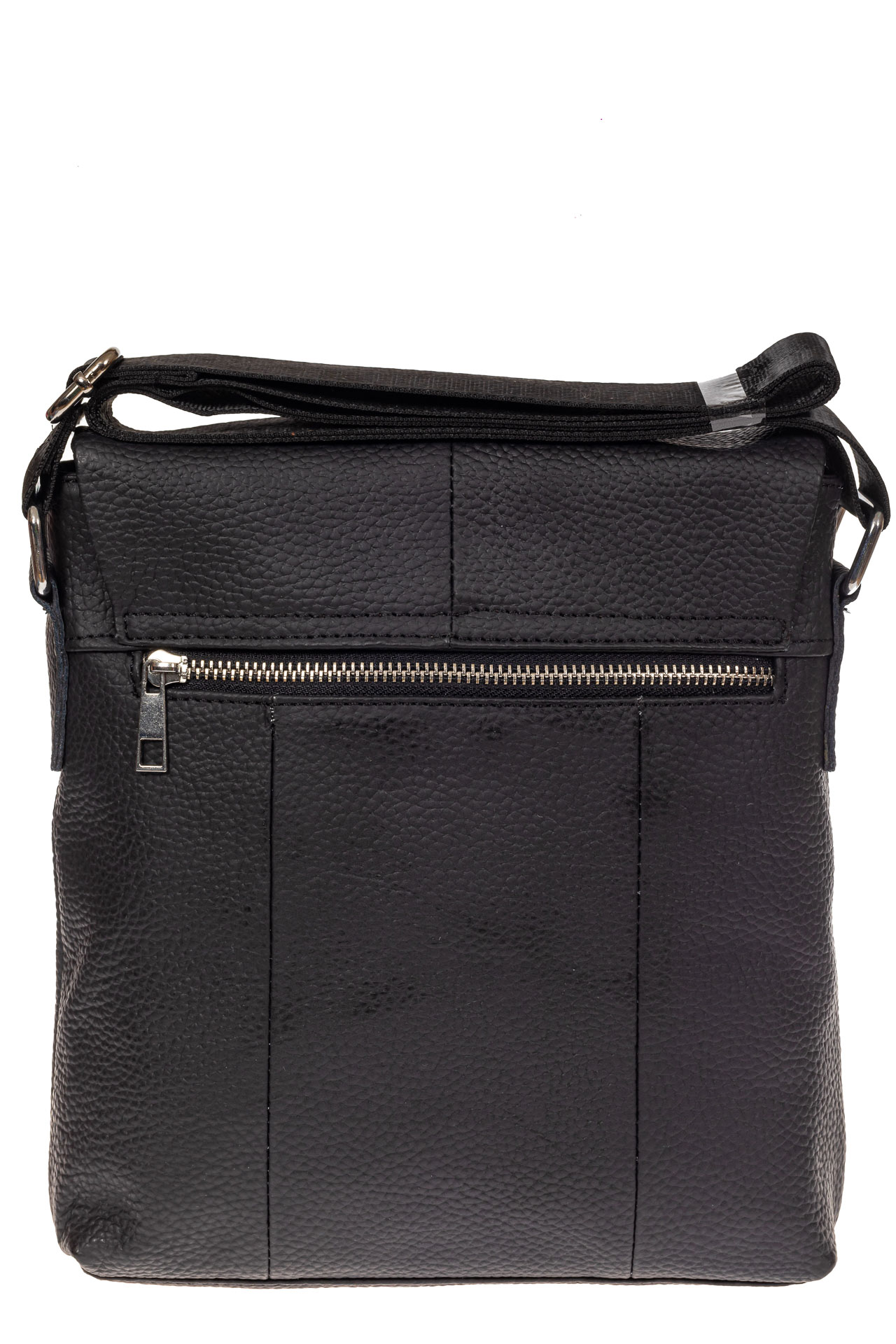На фото 3 - Мужская сумка из натуральной кожи под документы, цвет черный